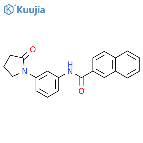 N-3-(2-oxopyrrolidin-1-yl)phenylnaphthalene-2-carboxamide structure