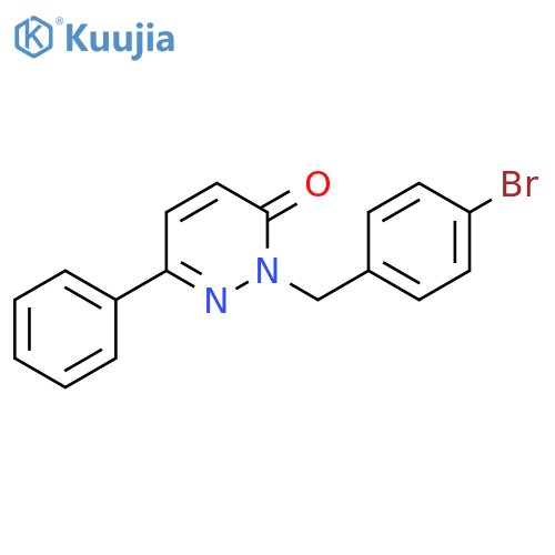 2-(4-bromophenyl)methyl-6-phenyl-2,3-dihydropyridazin-3-one structure