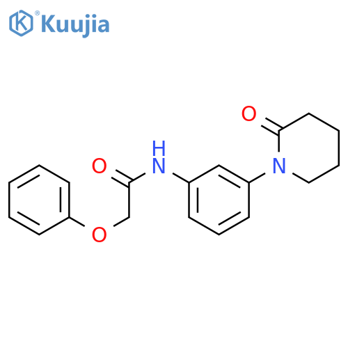 N-3-(2-oxopiperidin-1-yl)phenyl-2-phenoxyacetamide structure