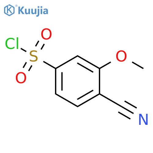 4-Cyano-3-methoxybenzenesulfonyl chloride structure