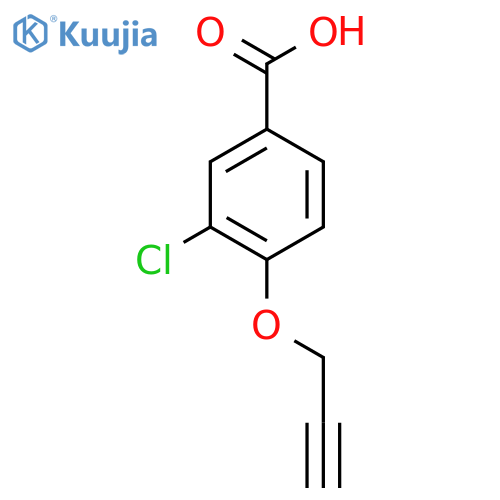 3-Chloro-4-(prop-2-yn-1-yloxy)benzoic acid structure