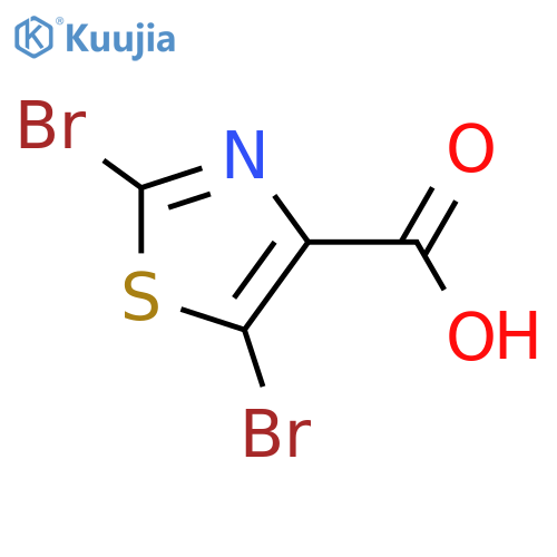 dibromo-1,3-thiazole-4-carboxylic acid structure