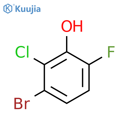 3-Bromo-2-chloro-6-fluorophenol structure