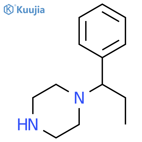 1-(1-phenylpropyl)piperazine structure
