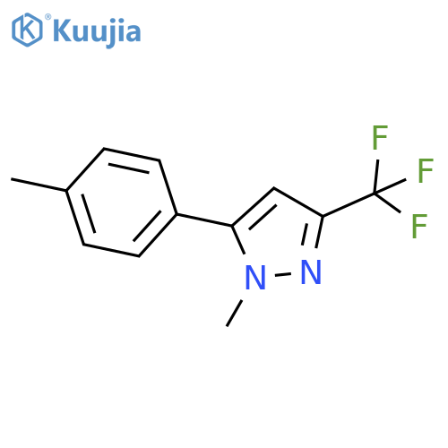 1-Methyl-5-(p-tolyl)-3-(trifluoromethyl)-1H-pyrazole structure
