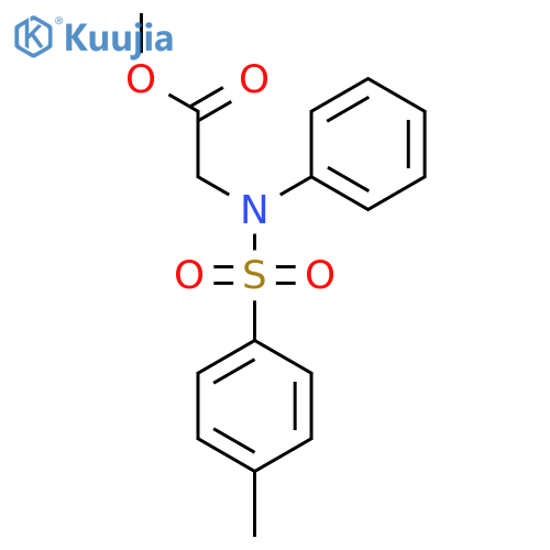 Methyl N-(4-methylphenyl)sulfonyl-N-phenylglycinate structure