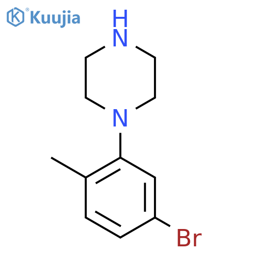 1-(5-bromo-2-methylphenyl)piperazine structure