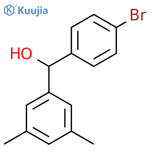 (4-Bromophenyl)(3,5-dimethylphenyl)methanol structure