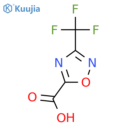 3-(Trifluoromethyl)-1,2,4-oxadiazole-5-carboxylic acid structure