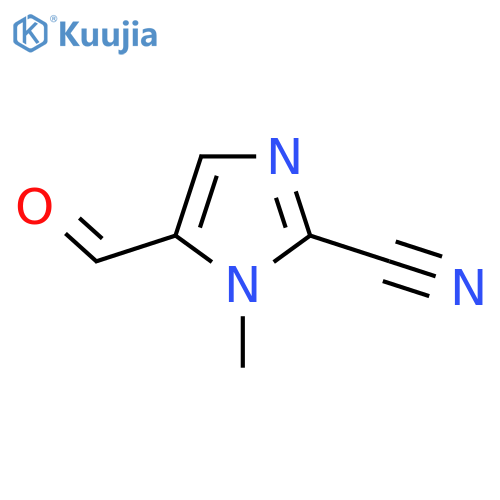 5-Formyl-1-methyl-1H-imidazole-2-carbonitrile structure