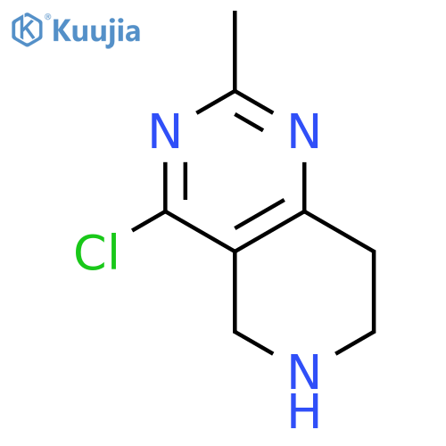 4-Chloro-2-methyl-5,6,7,8-tetrahydro-pyrido[4,3-d]pyrimidine structure