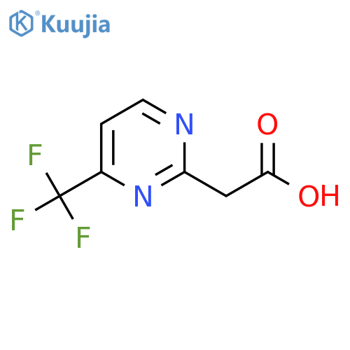 4-(Trifluoromethyl)-2-pyrimidineacetic acid structure