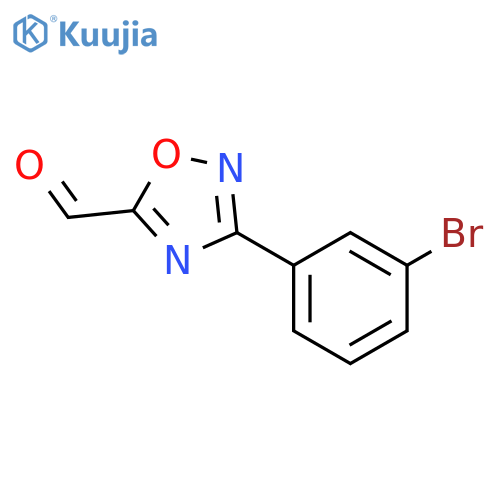 1,2,4-Oxadiazole-5-carboxaldehyde, 3-(3-bromophenyl)- structure