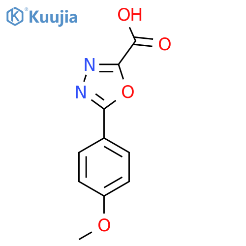 5-(4-Methoxyphenyl)-1,3,4-oxadiazole-2-carboxylic acid structure