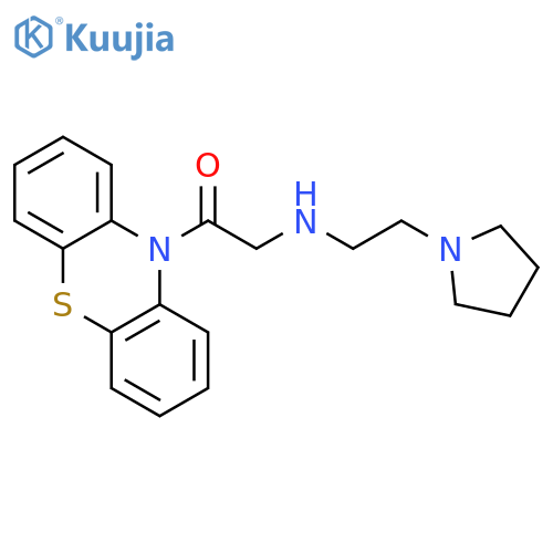 2-oxo-2-(10H-phenothiazin-10-yl)-N-(2-pyrrolidin-1-ylethyl)ethanamine structure