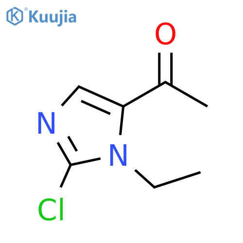 1-(2-Chloro-1-ethyl-1H-imidazol-5-yl)ethan-1-one structure
