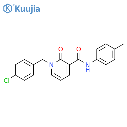 1-(4-chlorophenyl)methyl-N-(4-methylphenyl)-2-oxo-1,2-dihydropyridine-3-carboxamide structure