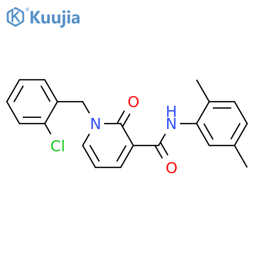 1-(2-chlorophenyl)methyl-N-(2,5-dimethylphenyl)-2-oxo-1,2-dihydropyridine-3-carboxamide structure