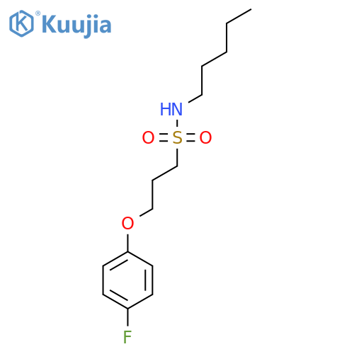 3-(4-fluorophenoxy)-N-pentylpropane-1-sulfonamide structure