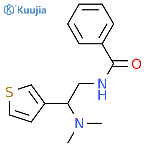 N-2-(dimethylamino)-2-(thiophen-3-yl)ethylbenzamide structure