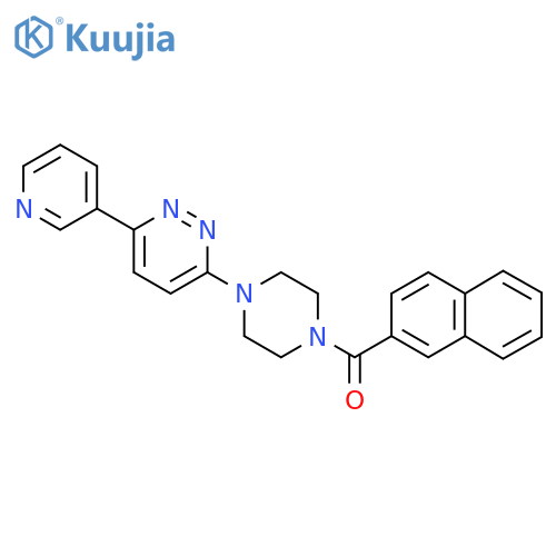 3-4-(naphthalene-2-carbonyl)piperazin-1-yl-6-(pyridin-3-yl)pyridazine structure