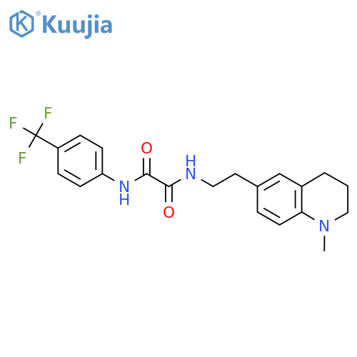N-2-(1-methyl-1,2,3,4-tetrahydroquinolin-6-yl)ethyl-N'-4-(trifluoromethyl)phenylethanediamide structure