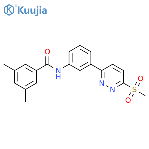 N-3-(6-methanesulfonylpyridazin-3-yl)phenyl-3,5-dimethylbenzamide structure