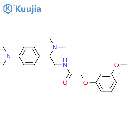 N-2-(dimethylamino)-2-4-(dimethylamino)phenylethyl-2-(3-methoxyphenoxy)acetamide structure