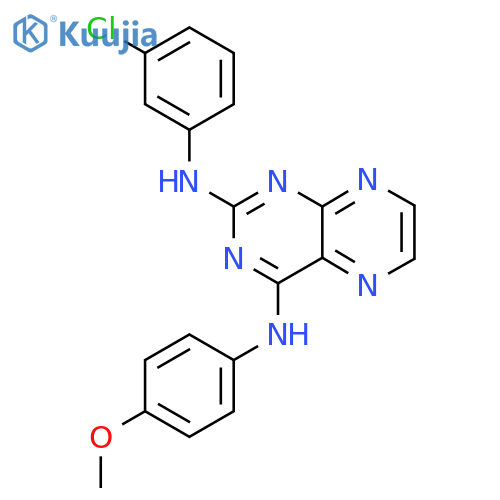 N2-(3-chlorophenyl)-N4-(4-methoxyphenyl)pteridine-2,4-diamine structure