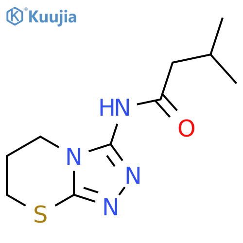 3-methyl-N-{5H,6H,7H-1,2,4triazolo3,4-b1,3thiazin-3-yl}butanamide structure