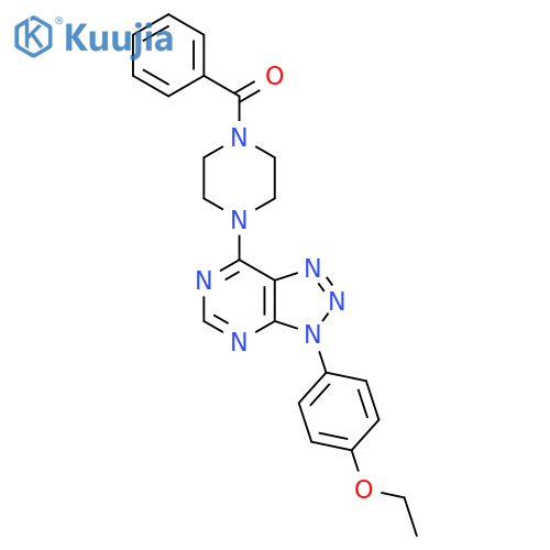 1-benzoyl-4-3-(4-ethoxyphenyl)-3H-1,2,3triazolo4,5-dpyrimidin-7-ylpiperazine structure