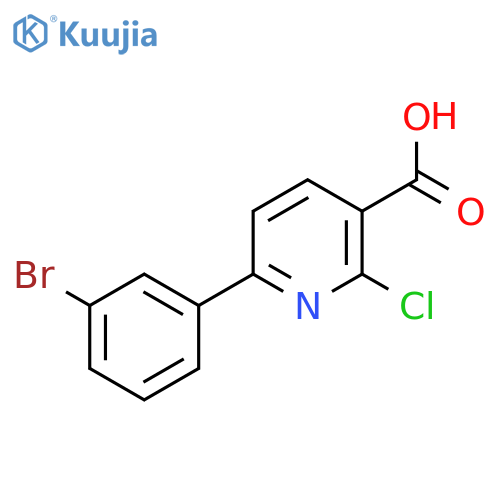 6-(3-Bromophenyl)-2-chloronicotinic acid structure