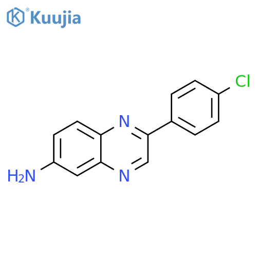 6-Quinoxalinamine, 2-(4-chlorophenyl)- structure