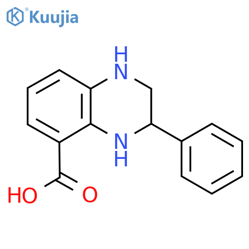 3-Phenyl-1,2,3,4-tetrahydroquinoxaline-5-carboxylic acid structure