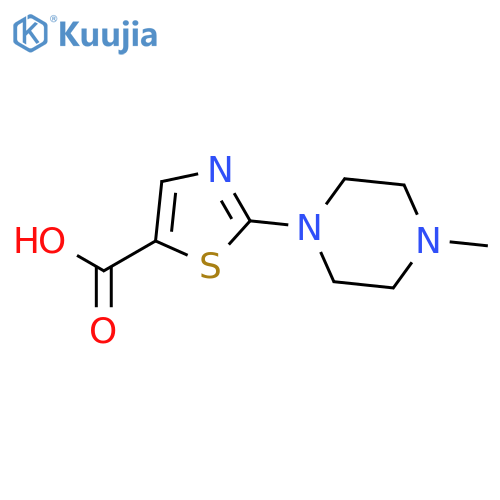2-(4-methyl-1-piperazinyl)-5-Thiazolecarboxylic acid structure