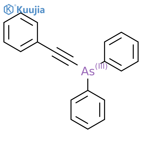 Arsine, diphenyl(phenylethynyl)- structure