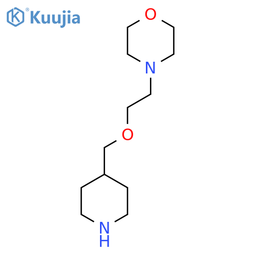 4-[2-(4-Piperidinylmethoxy)ethyl]morpholine structure