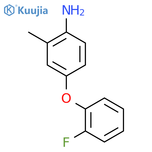 4-(2-Fluorophenoxy)-2-methylaniline structure