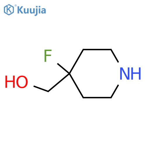 (4-fluoro-4-piperidyl)methanol structure