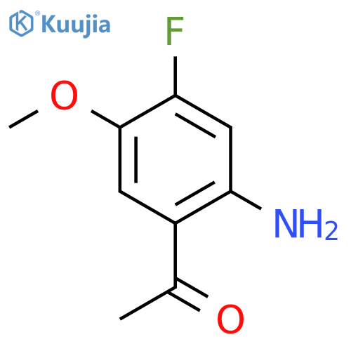 Ethanone,1-(2-amino-4-fluoro-5-methoxyphenyl)- structure