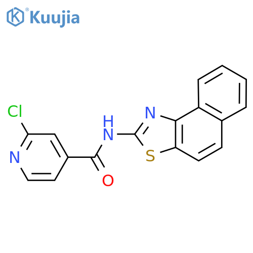 2-chloro-N-{naphtho[1,2-d][1,3]thiazol-2-yl}pyridine-4-carboxamide structure