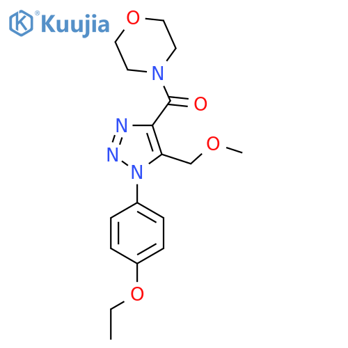 4-1-(4-ethoxyphenyl)-5-(methoxymethyl)-1H-1,2,3-triazole-4-carbonylmorpholine structure