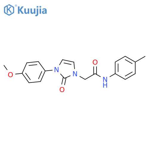 2-3-(4-methoxyphenyl)-2-oxo-2,3-dihydro-1H-imidazol-1-yl-N-(4-methylphenyl)acetamide structure