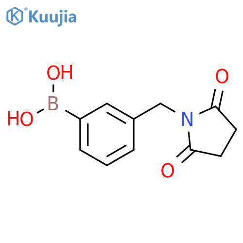 (3-((2,5-Dioxopyrrolidin-1-yl)methyl)phenyl)boronic acid structure