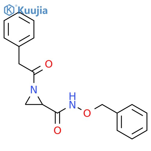 2-Aziridinecarboxamide, 1-(phenylacetyl)-N-(phenylmethoxy)- structure
