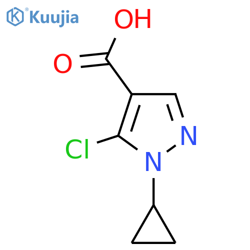 5-Chloro-1-cyclopropyl-1h-pyrazole-4-carboxylic acid structure