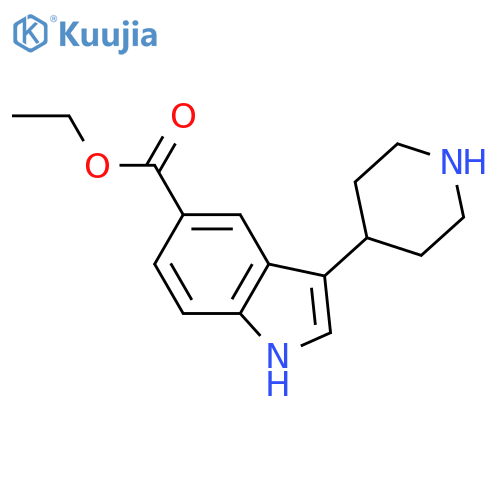 ethyl 3-(piperidin-4-yl)-1H-indole-5-carboxylate structure