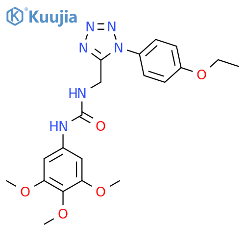 3-{1-(4-ethoxyphenyl)-1H-1,2,3,4-tetrazol-5-ylmethyl}-1-(3,4,5-trimethoxyphenyl)urea structure