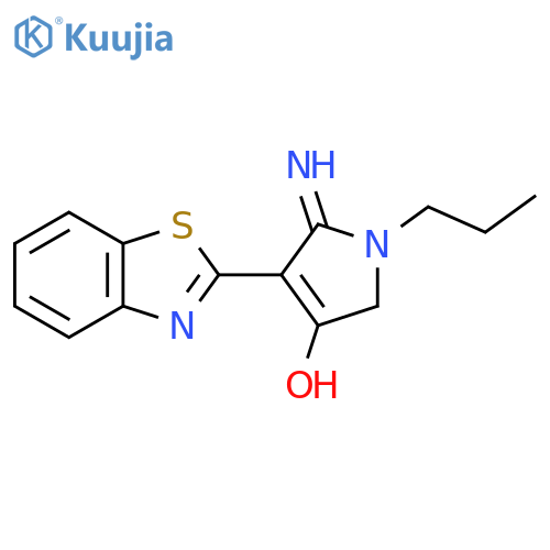 5-Amino-4-(1,3-benzothiazol-2-yl)-1-propyl-1,2-dihydro-3H-pyrrol-3-one structure