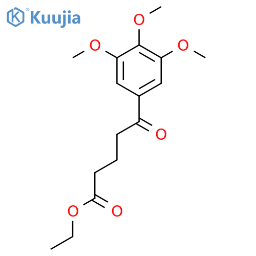 Ethyl 5-(3,4,5-trimethoxyphenyl)-5-oxovalerate structure